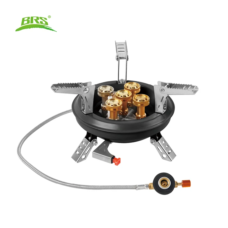 Camping Gas Stove 16000W High Pressured Hiking Burner with Pizeo Ignition for Traveling