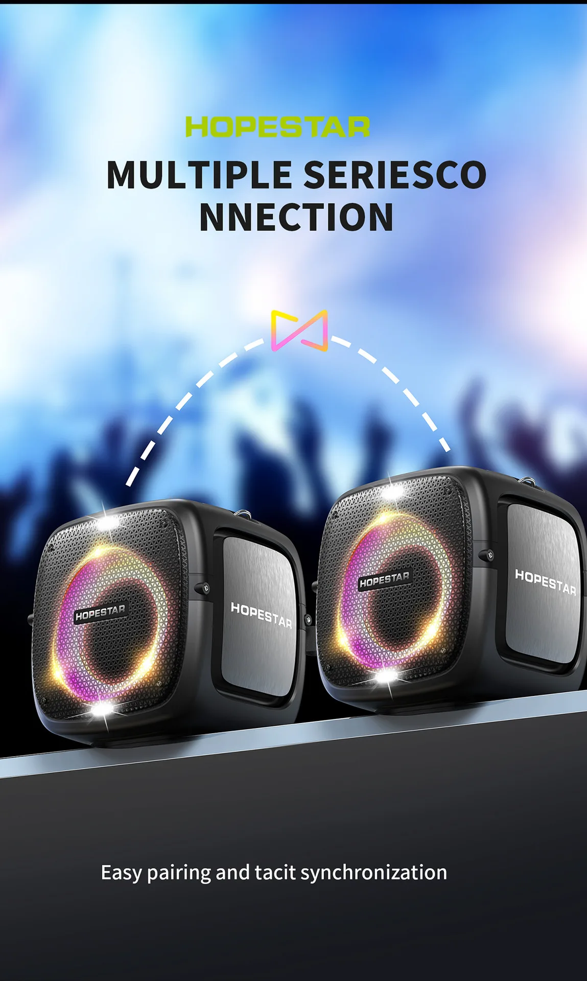 HOPESTAR-PARTYONE 80W High Power RGB Bluetooth Speaker description image 4
