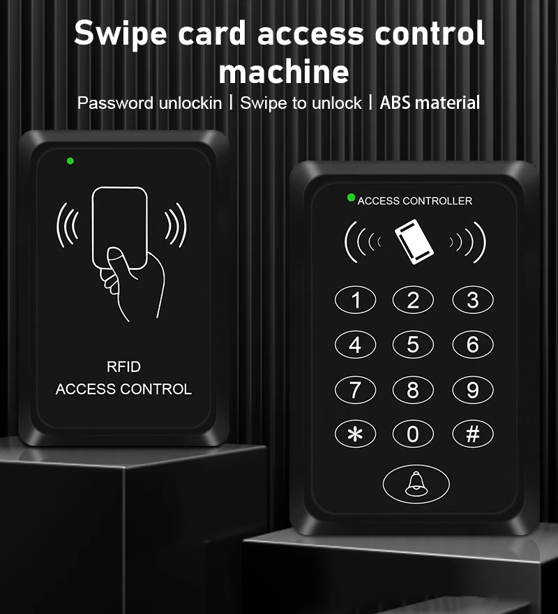 RFID Keypad Keyboard Access Control System 125Khz Waterproof Cover Outdoor Keyfo