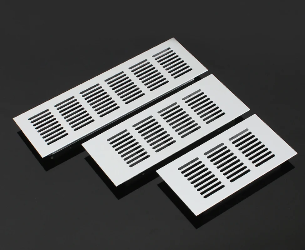 60/100/150mm Vents Perforated Sheet Aluminum Air Vent Ventilator Grille Cover for Closet Shoe Air Conditioner