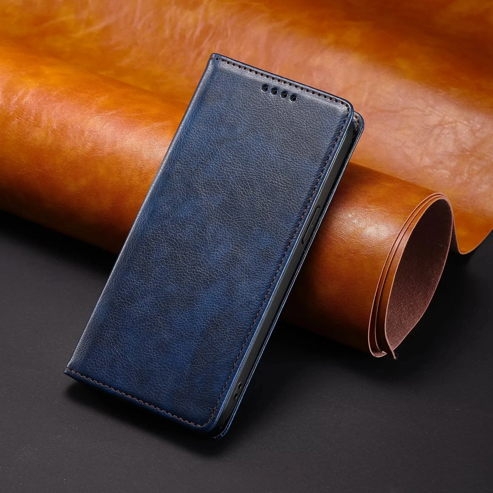 Leather Wallet Magnetic Flip Cover