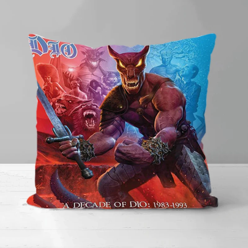 

DIO-Rock Decorative Pillowcase 50x50 Double-sided Printing Cushion Cover 40*40 Pillowcases for Sofa Cushions Covers Pillow Cases
