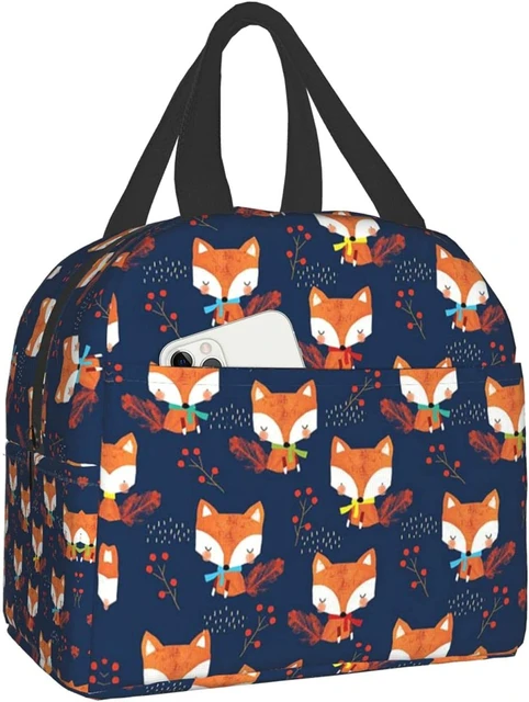 Sac à langer multifonction avec motif de renard - Étanche - Large