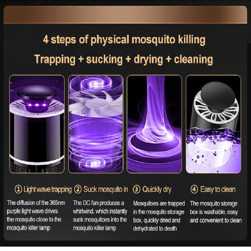 Mute Mosquito Killer USB LED Indoor Photocatalyst Killer Lamps mosquito killer lamp mosquito lamp