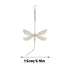 Creative Metal Wing Dragonfly Crystal Suncatcher Garden Wind Chimes Butterfly Home Decor Window Car Ornaments 6