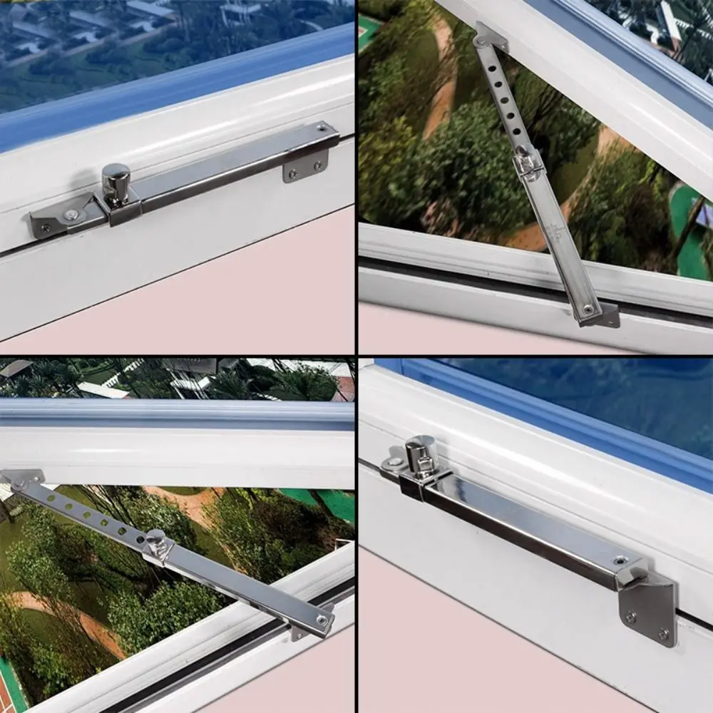 Window Support Stainless Steel Telescopic Wind Support Window Limiter Angle Controller Gusset Fixed Sliding Support Door And Window Accessories