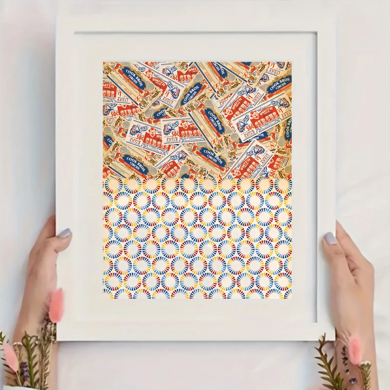 Circus Paradise Scrapbook Paper 8 Sheets for Photo Albums Journal Scrapping Card Making And DIY Art Craft
