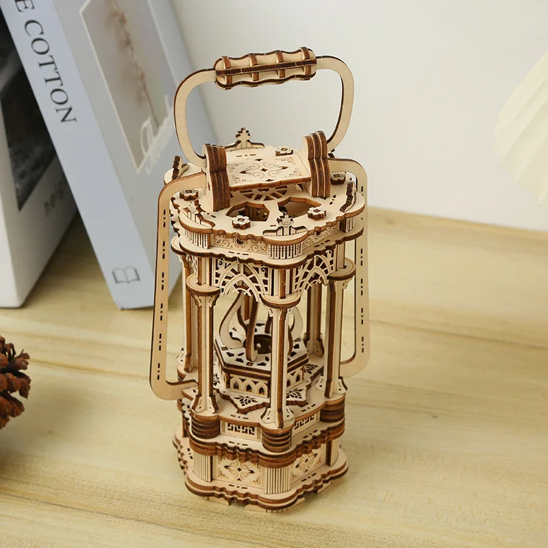 Creative New Portable Lamp Product 3d Puzzle Diy Wooden Alpinia Oxyphylla Toys Bedside Study Decorations Boy's Birthday Gift 4