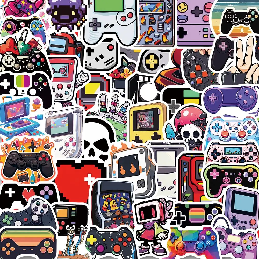 

10/25/50pcs Cool Vintage Video Game Stickers Funny DIY Decals For Kids Laptop Suitcase Scrapbook Guitar Skateboard Graffiti