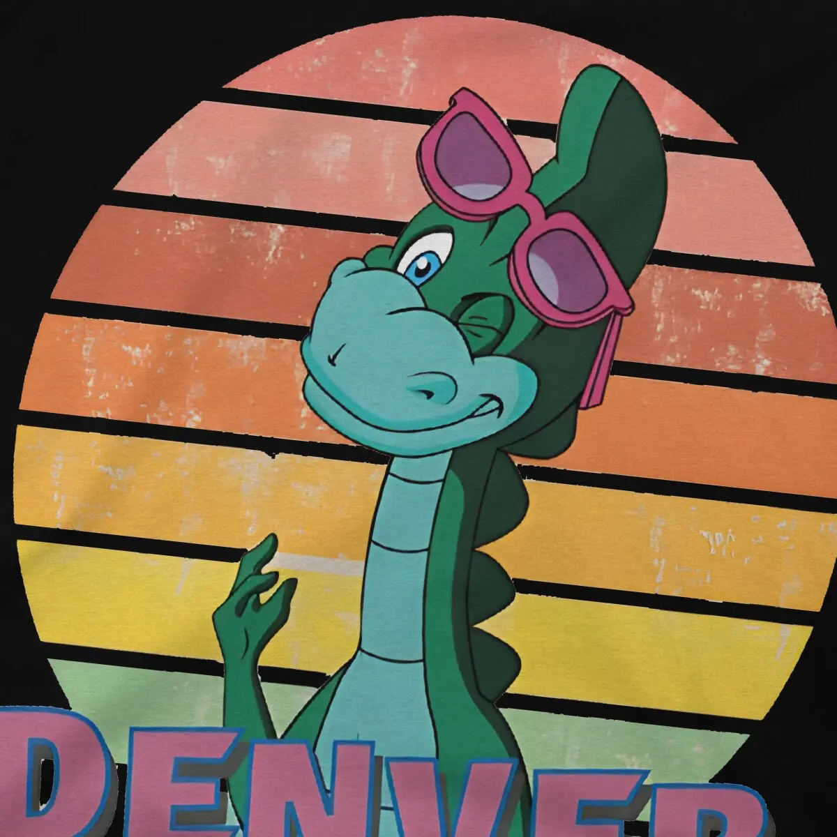 T-shirt Col Rond pour Homme, Motif Dessin Animé Denver le Dernier