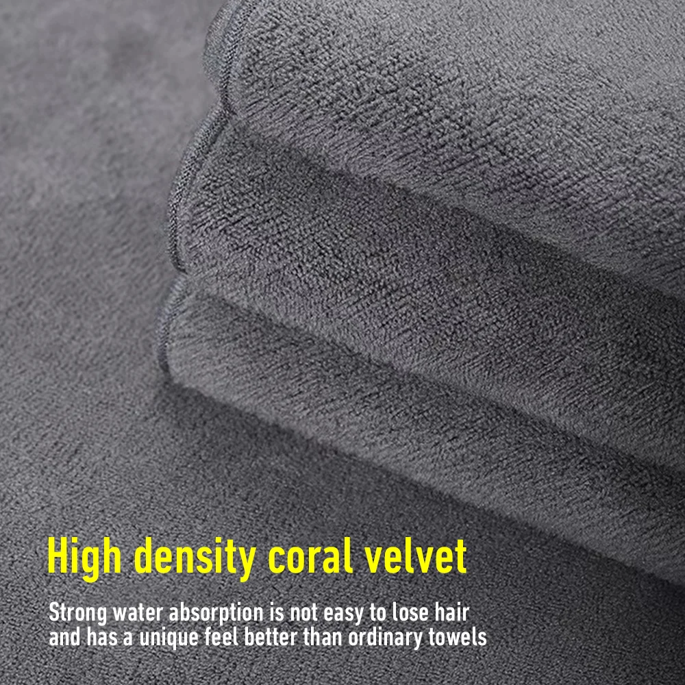 Car Cleaning Towel Car Cleaning Cloth Coral Fleece Car Drying Towel Chamois Leather For Peugeot 106 107 206 207 208 307 308 6