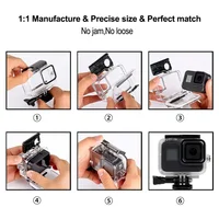 Waterproof Housing Case For Gopro 12 11 10 9 Diving Protective Cover Lens Filter Buoyancy Rod Action Camera Accessory - Image 5