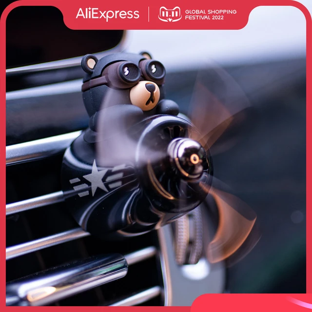New Car Air Fresheners Cute Car Fragrance Diffuser Bear Pilot Car Vent Clip  Diffuser Cute Cartoon Shape Car Perfume Ornament - AliExpress