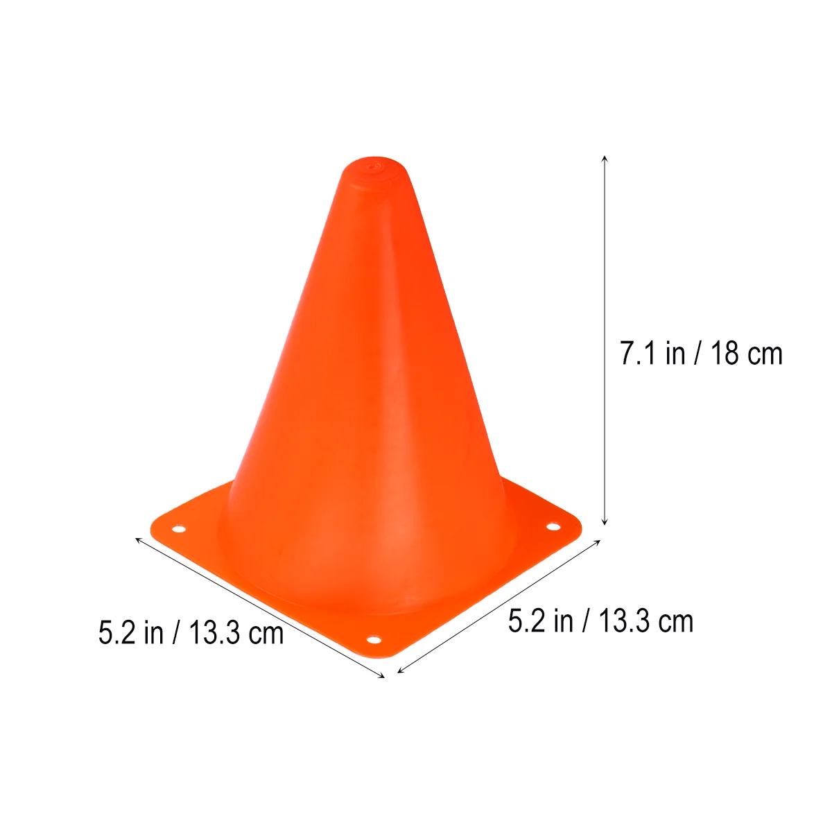 6 18cm Traffic Cones Statue Soccer Training Soccer Training Cones Basketball Cones Road Cone