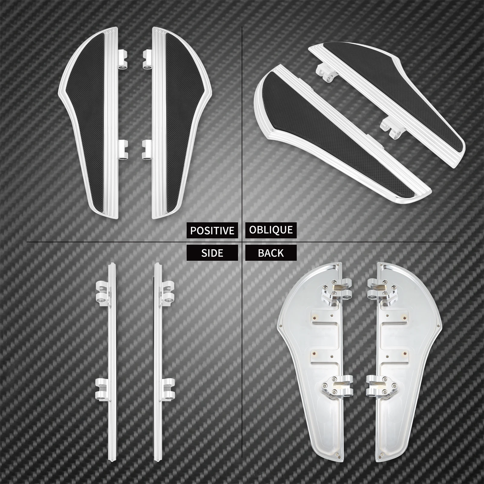 오토바이 드라이버 플로어 보드 라이더 프론트 풋 보드 크롬 Harley Dyna FLD 2012-2016 FL Softail 1986-2017 Touring 1986-2023