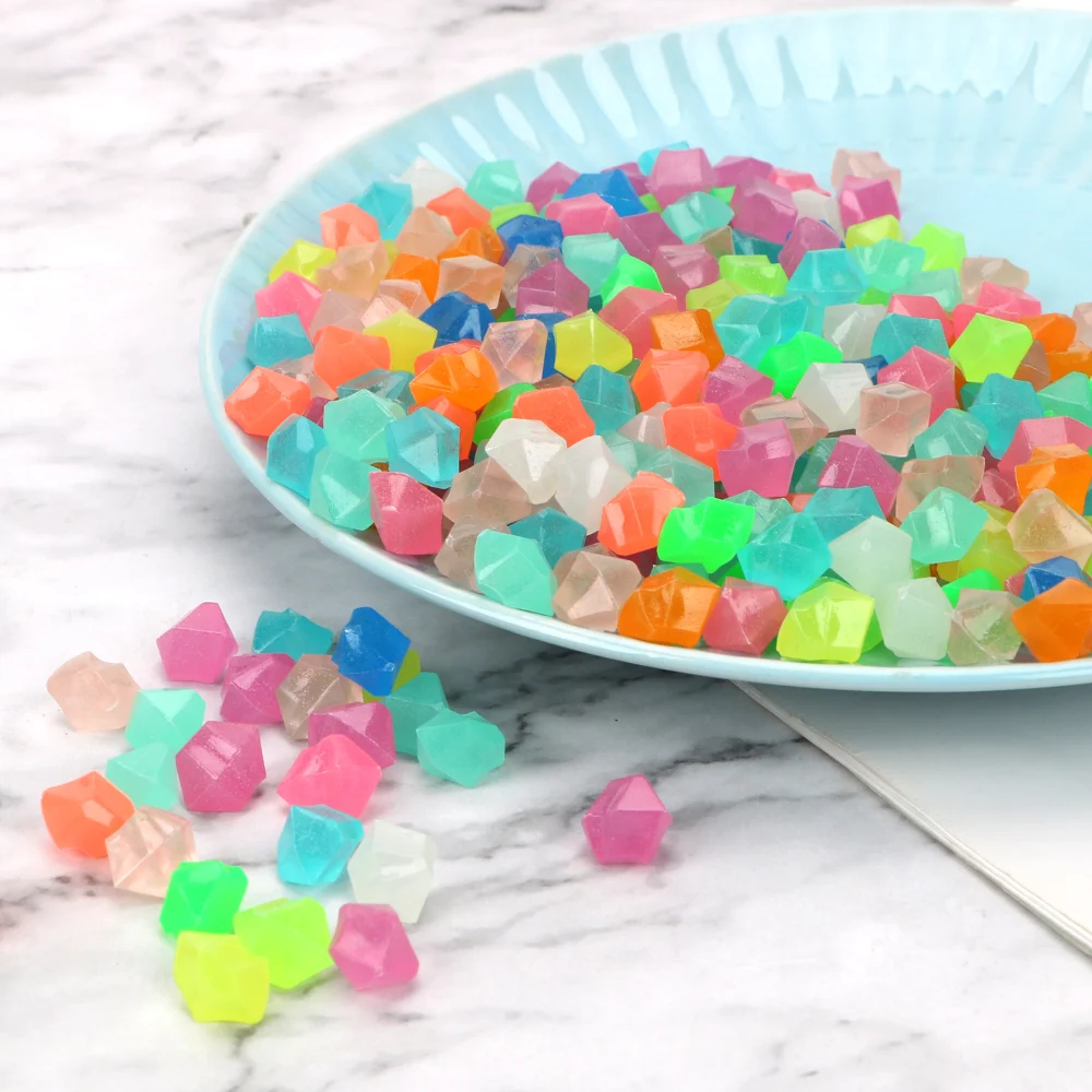Garden Decoration about 180g/pack Luminous Stone Glowing Pebbles Gravel 14mm Artificial Cobblestone about 200-300 pieces/pack