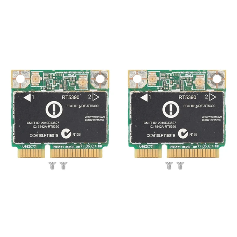 

2X RT5390 Half Mini PCI‑E Interface 802.11B/G/N Wireless Network Card Wifi Adapter Only For HP Computer