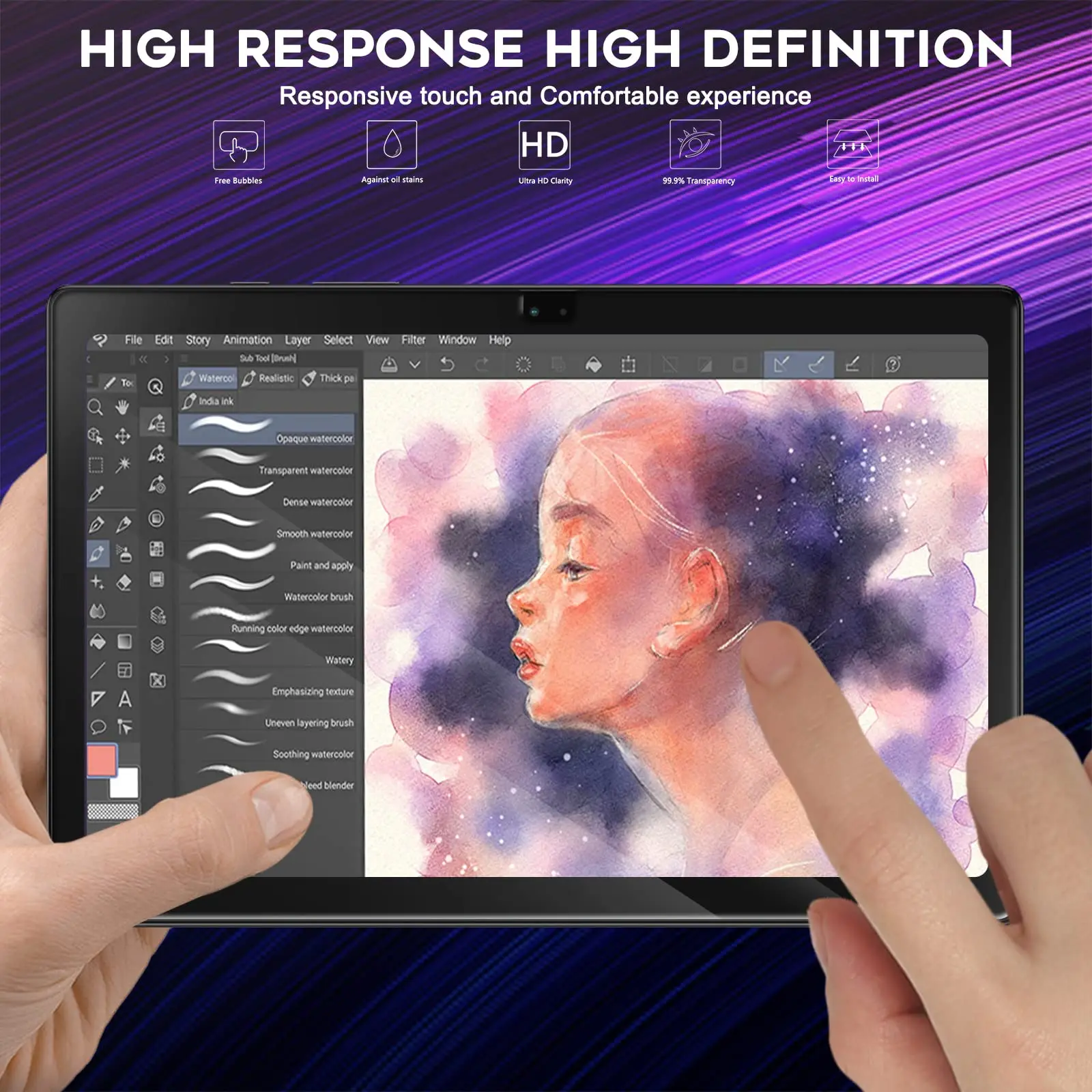 Premium Tempered Glass Screen Protector - Clear Anti-Scratch HD Film