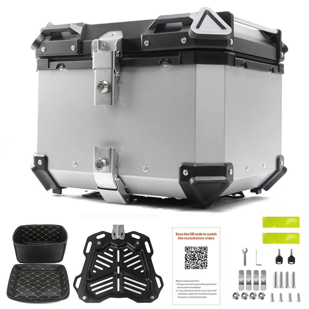 

Quick Disassembly Aluminum Alloy Trunk 28L/36L/45L/55L/65L/80L/100L Motorcycle Trunk Trunk Motorcycle Box Toolbox Motorcycle Box