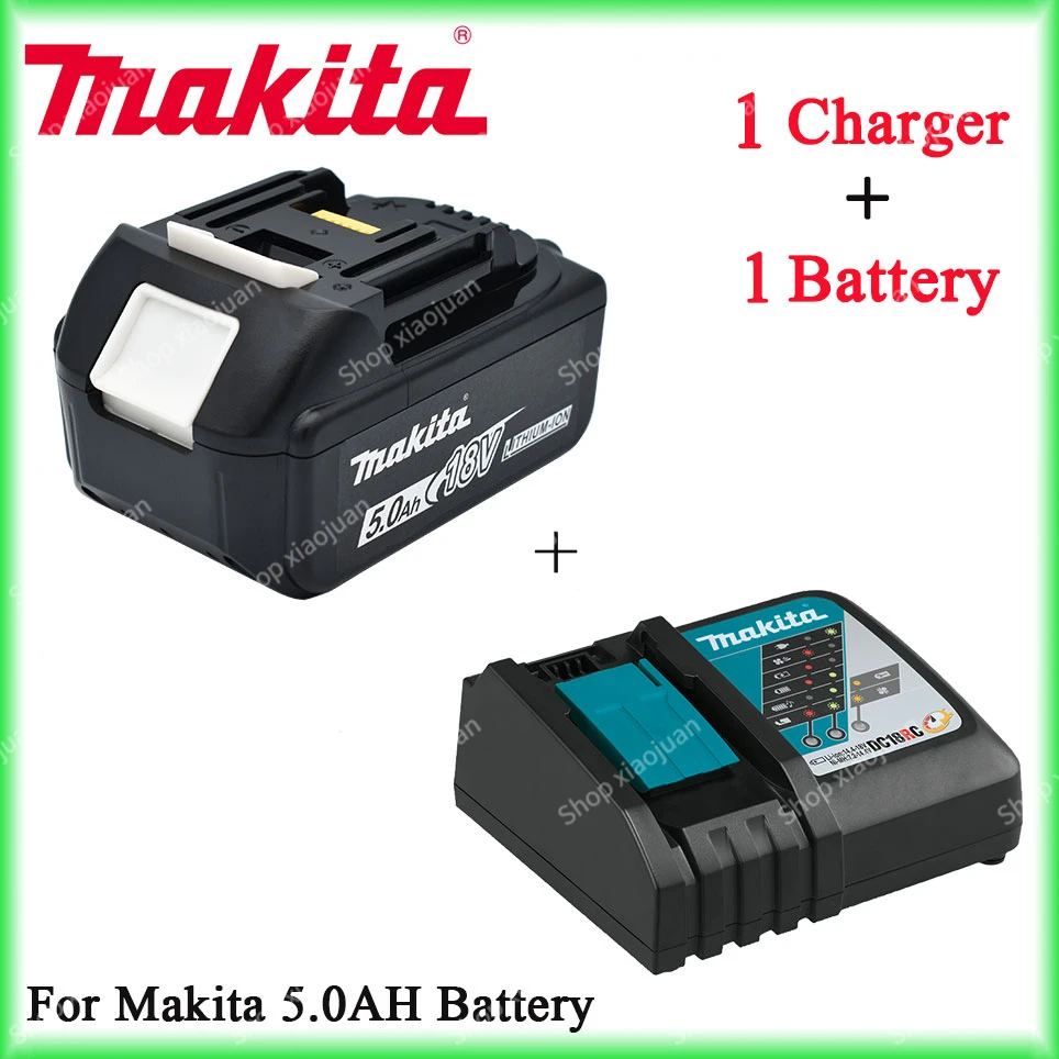 

18V 5000mAh Original Makita With LED lithium ion replacement LXT BL1860B BL1860 BL1850 Makita rechargeable power tool battery