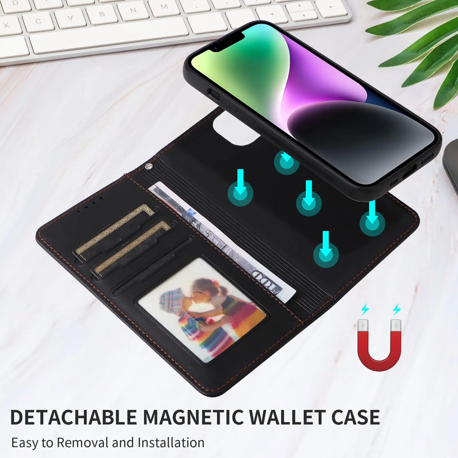 iPhone Wallet Case with Card Holder