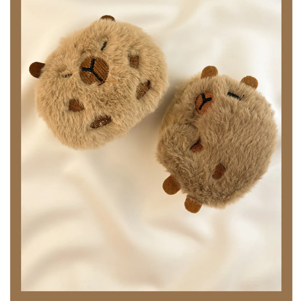 Custodia protettiva per cuffie wireless Bluetooth AIPods2 in peluche 3D carino Capibala capibara Airpod 3 1° 3° adatta per airpods_voghion.com