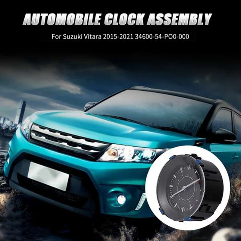 

1 PCS Car Instrument Panel Time Middle Clock Assembly ABS Car Accessories For Suzuki Swift SX4 Vitara 2015-2021 34600-54P00-000