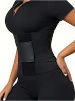 Ceinture amincissante pour femme à imprimé léopard, double ceinture, fermeture réglable, haute compression, contrôle du ventre 6