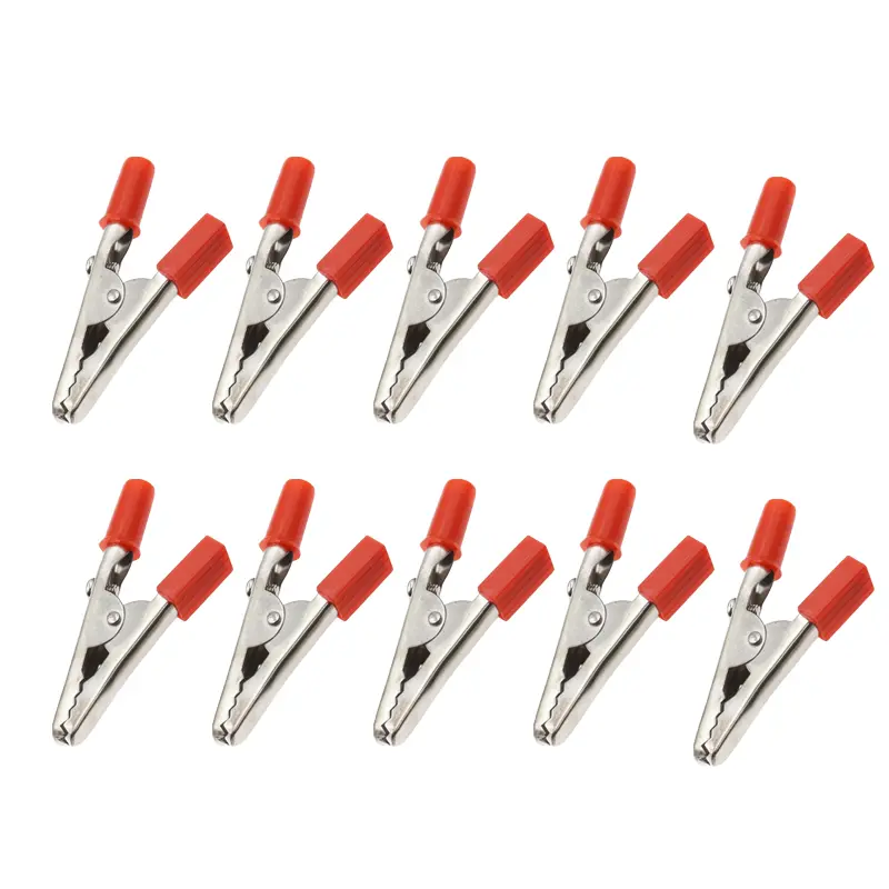 10 Pieces Metal Alligator Clips Test Clips, Electronic Product Test Clips With Screws And Solder Ports, Electrician Wire Clips image 7