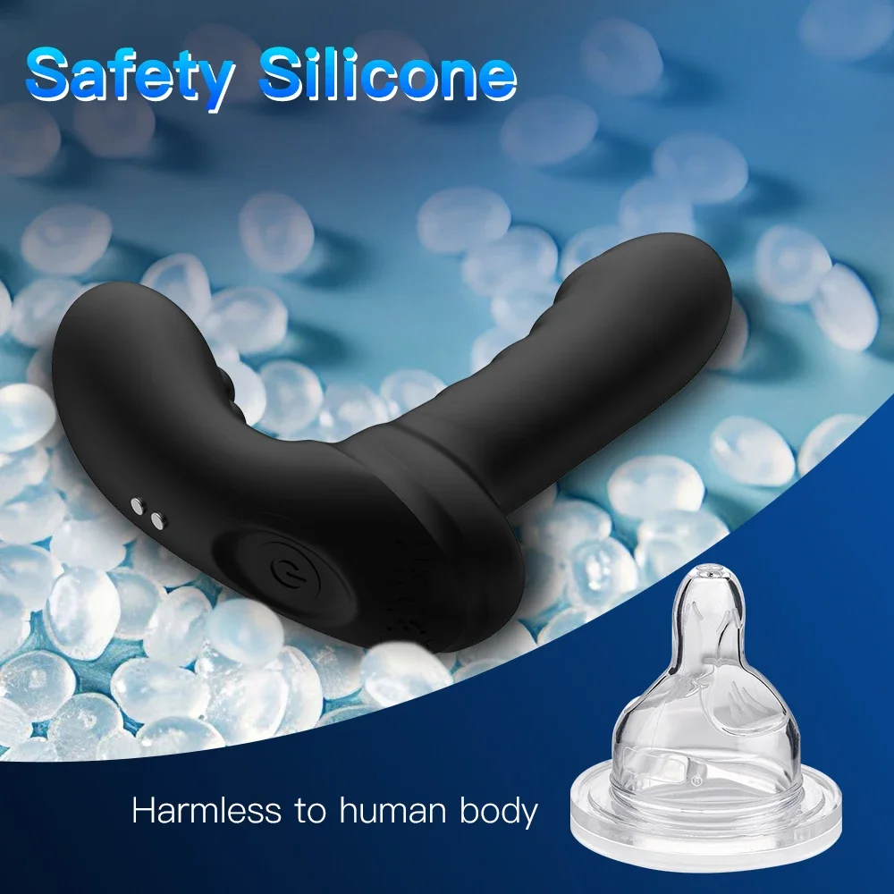 Massageador de Próstata Plug Anal Vibrador Massage Shock