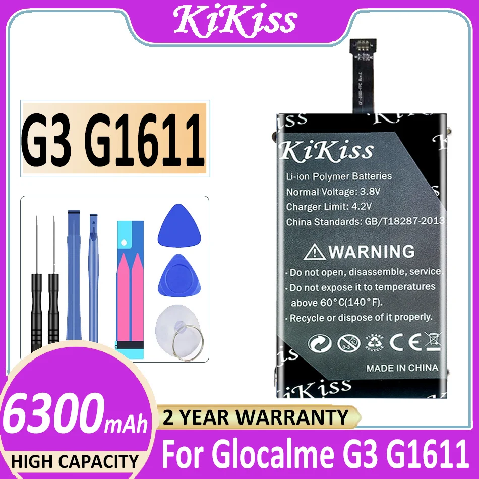 

6300mAh KiKiss Replacement Battery for Glocalme G3 G1611 HigH Capacity Battery