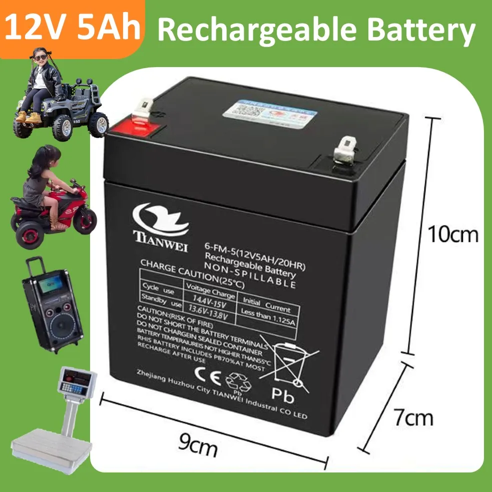 Children's Electric Vehicles Batteries, 6V 12V Rechargeable Battery for Toy Cars Toy Motorcycles Baby Strollers 5Ah 7Ah 8Ah 12Ah - 6