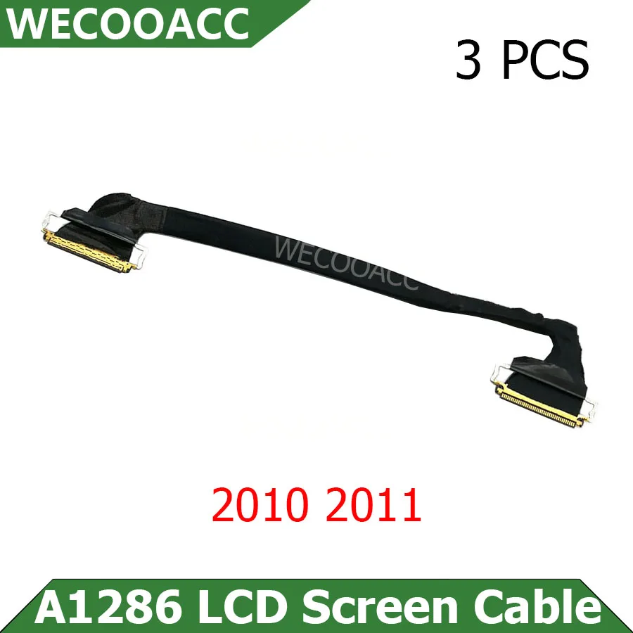 3 pcs/lot Original A1286 LCD Cable For Macbook Pro 15&quot LED LVDS Screen Display 2010 2011 Year | Компьютеры и офис