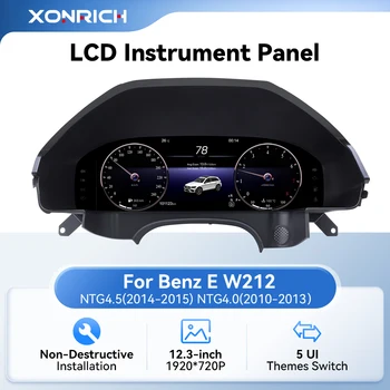 Panel de Instrumentos Digital de 12.3 Pulgadas para Mercedes Benz Clase E W212 Años 2010-2015 NTG 4.0 4.5 5.0 1