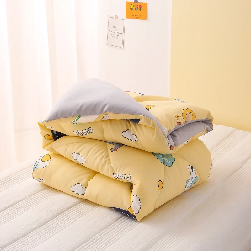Baby Quilt Autumn and Winter Quilt Core Washed Cotton Nap Cartoon Air Conditioning Thickened Washable Class A