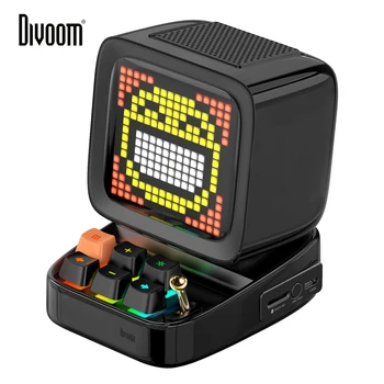 Divoom Ditoo Retro Pixel Art Bluetooth Portable Speaker Alarm Clock DIY LED Display Board, Birthday Gift Home Light Decoration 1
