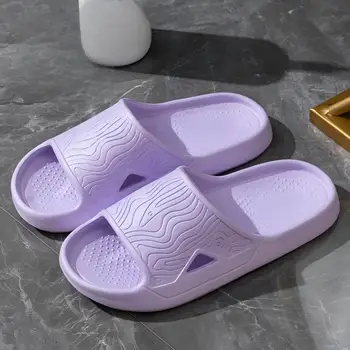 Women's Eva Slippers with a Poop-Feeling Feel, Women's Summer New Home Household Couples Thick-Soled Non-Slip Bathing and Bathroom Slippers for Women 1