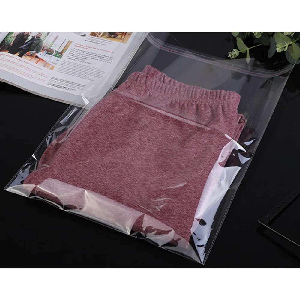 30X40cm Big Clear OPP Bag 100pcs Self Adhesive Seal Plastic Bags - Clothes Magazine vegetable Pack Resealable Poly Packing Pouch 6