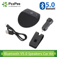 

PzzPss Wireless Vehicle Bluetooth V5.0 Speakers Handsfree Car Kit Hands-free Bluetooth Speakerphone Sun Visor Car Accessories