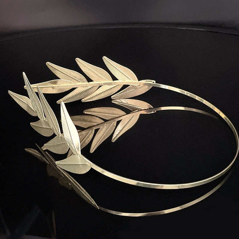 Hair Band Crown Unique Leaf Headwear Bridal Wedding Dress Accessories Hair Band Crown Suitable For Lndian Women Headwear