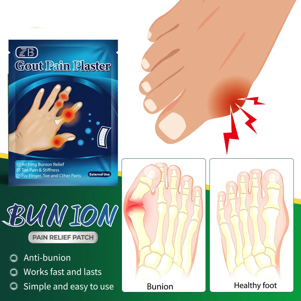 

ZB 8PCS Gout Patch Arthritis Pain Relief Sticker Finger joint repair patches Muscle comfort Herbal Health Poultice Quick