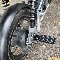 Pédale arrière coordonnante pour vélo électrique, conception pliable, matériau en alliage d'aluminium, motif large, application 6