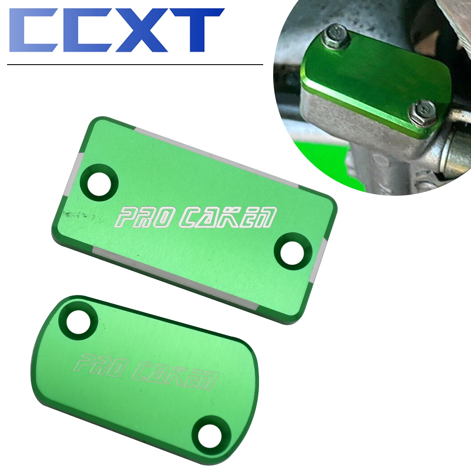 

CNC Aluminum Front Rear Brake Clutch Reservoir Cover For Kawsaki KX250F KX450F 2004-2018 KLX450R 2008-2013 KX125 KX250 2003-2007