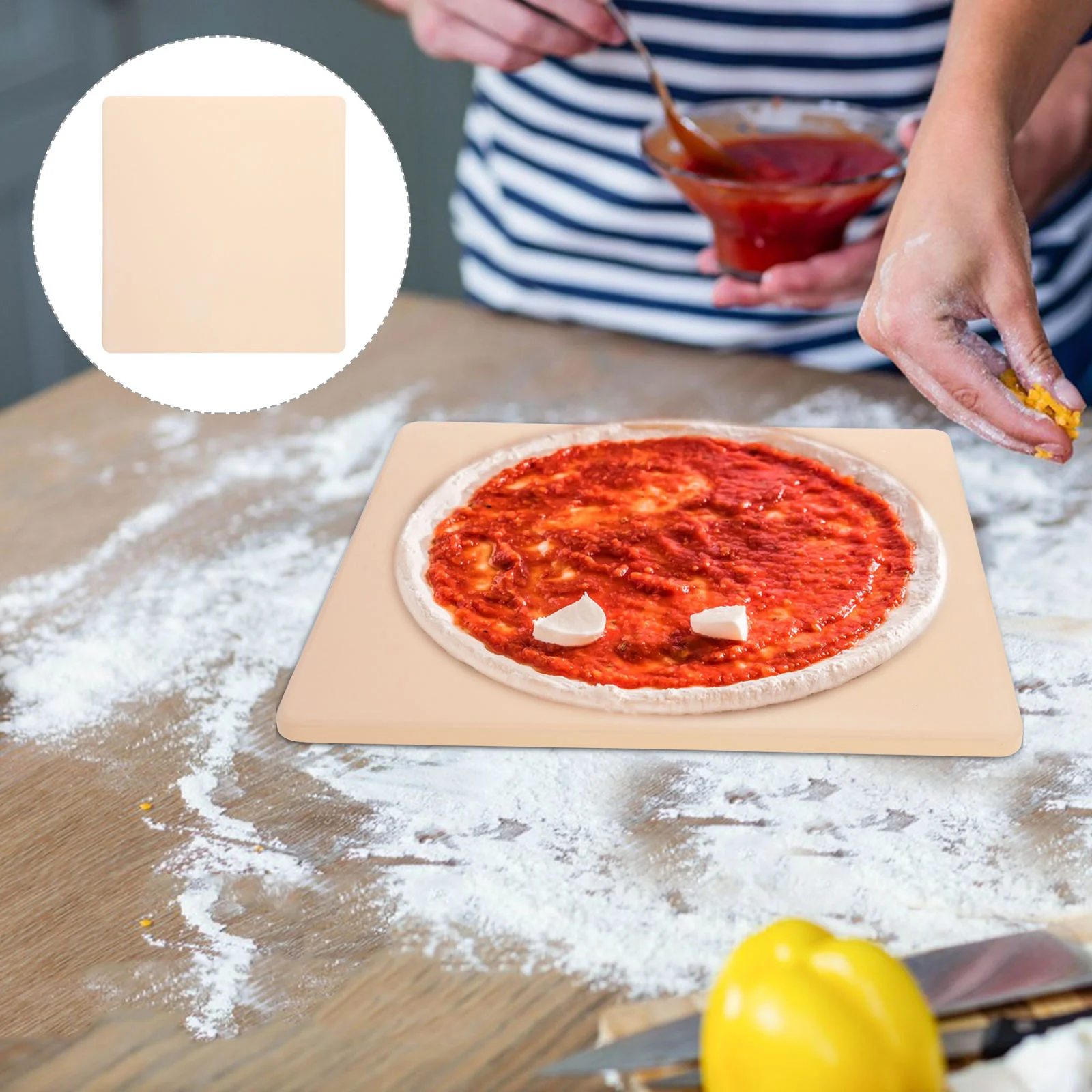 

Pizza Pan Oven Stone Kitchen Cooking Pan Bake Stone for Grill Baking Accessories