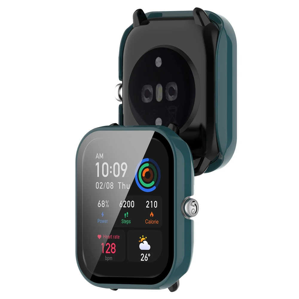 Amazfit GTS 4 미니 전체 화면 보호기 케이스 필름 미니 시계 보호 Cas 용 PC 보호 커버