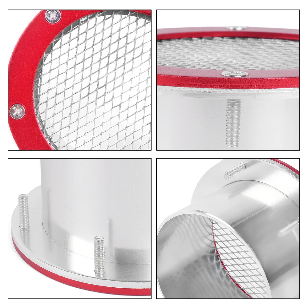3" Aluminum Air Duct Grill Bumper Vent Inlet Cover 76mm Cold Tuyere Air Intake Cover for Filter Supercharger OFI102 air intake kit air intake pipe air filter intake pipe air intake filter