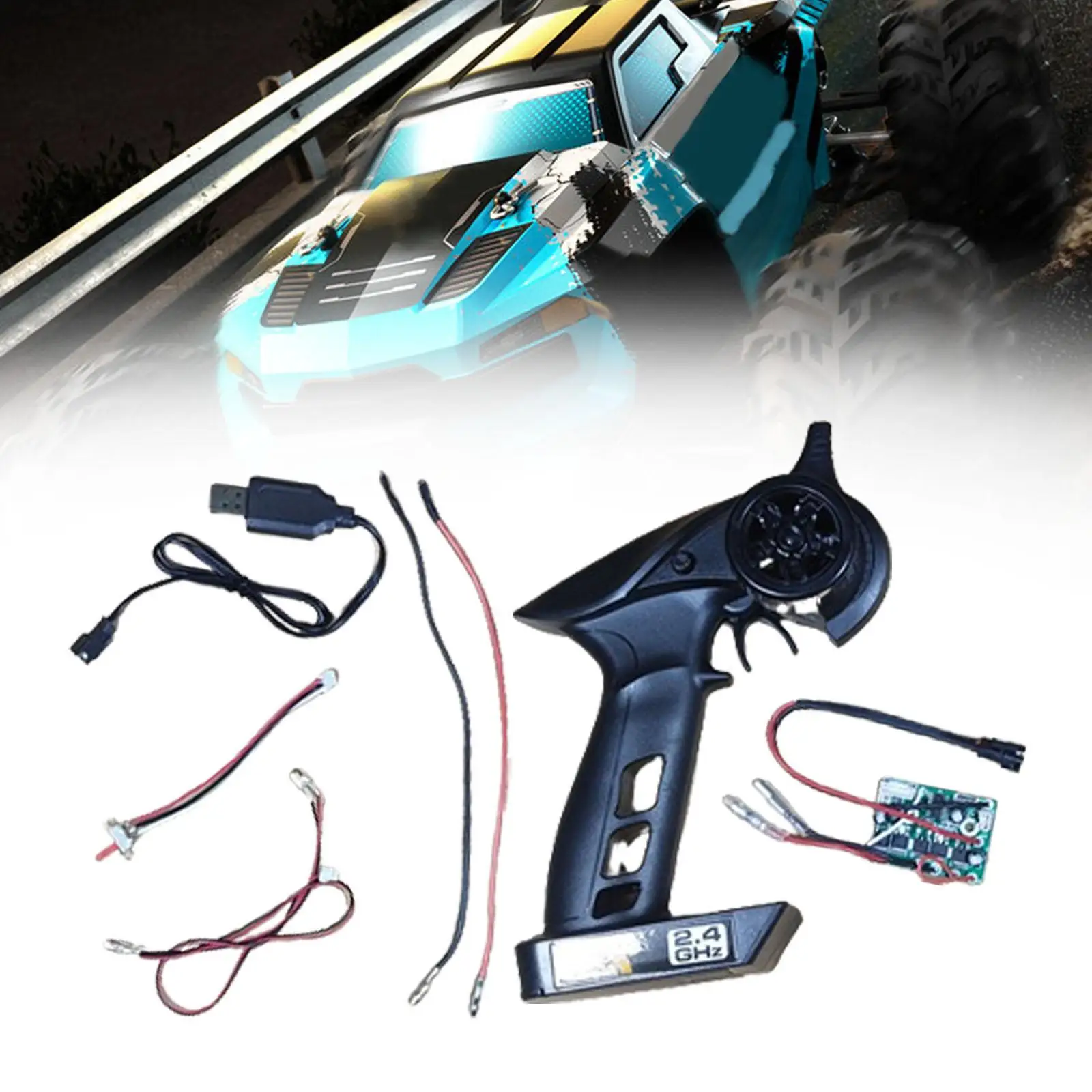 

2-канальный передатчик RC с приемной платой, набор электронного оборудования для 1:12 MN86