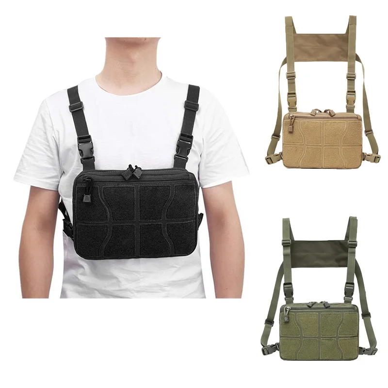 

Уличный тактический жилет военная сумка CS Wargame нагрудная установка страйкбол журнал кобура система Molle мужские нейлоновые аксессуары для рюкзака