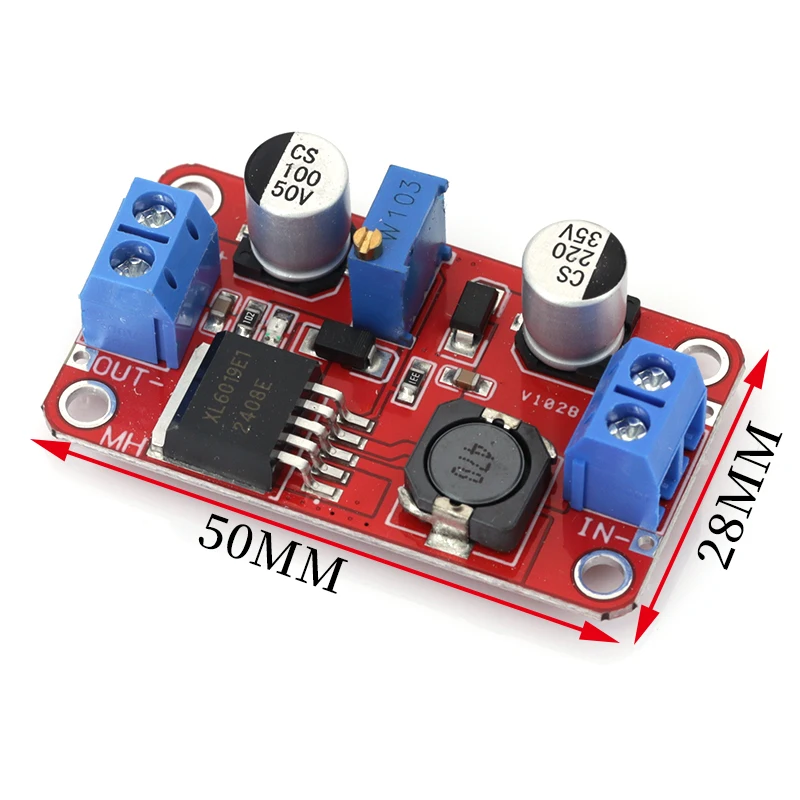 DC-DC Step Up Power Module 5A DC-DC Step Up Power Module Boost Volt Converter 3.3V-35V To 5V 6V 9V 12V 24V XL6019 Adjustable Output Regulator 1-10Pcs