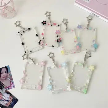 Portafoto a forma di stella colorato e carino da 3 pollici – Espositore e organizer protettivo per foto di idol, ideale come regalo